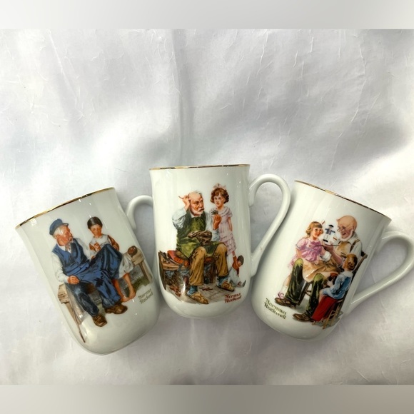 Norman Rockwell Other - Vintage Norman Rockwell Cups Set Bundle